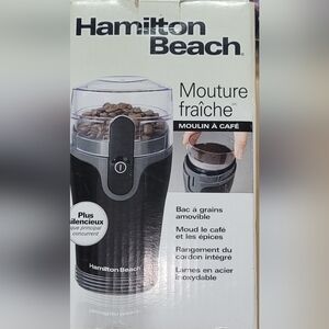 Hamilton Beach Coffee Grinder - Black and Silver Finish.